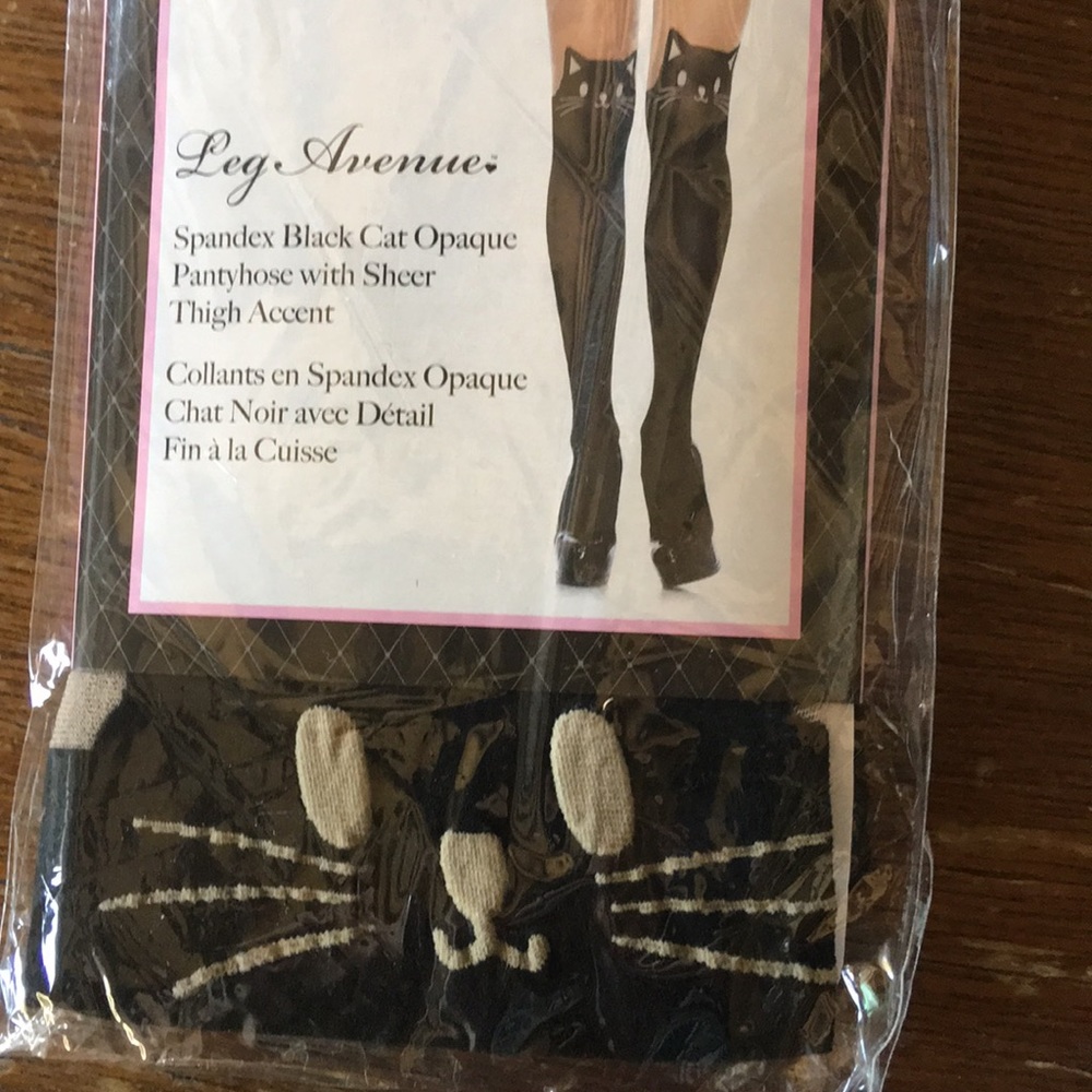 New Leg Avenue Black Cat Pantyhose